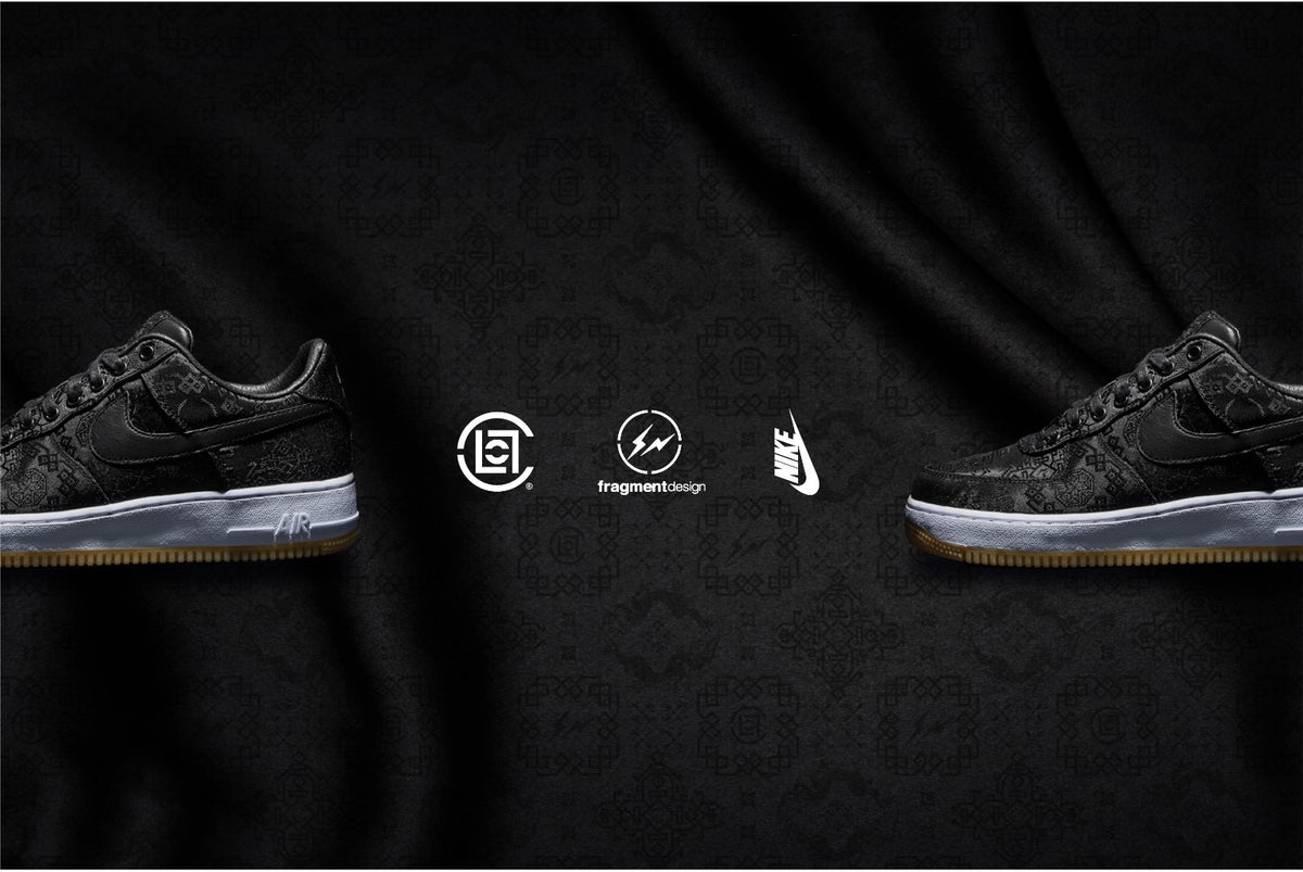 Download CLOT x fragment design x Nike Black Silk Air Force 1 Inspired Wallpapers!