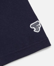 Printed Boro Patchwork T-Shirt (Blue)