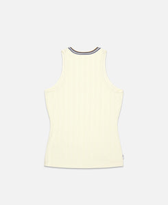 Knit Collar Tank (Cream)