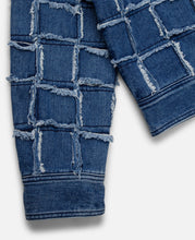 Unisex New Patchwork Denim Jacket (Blue)