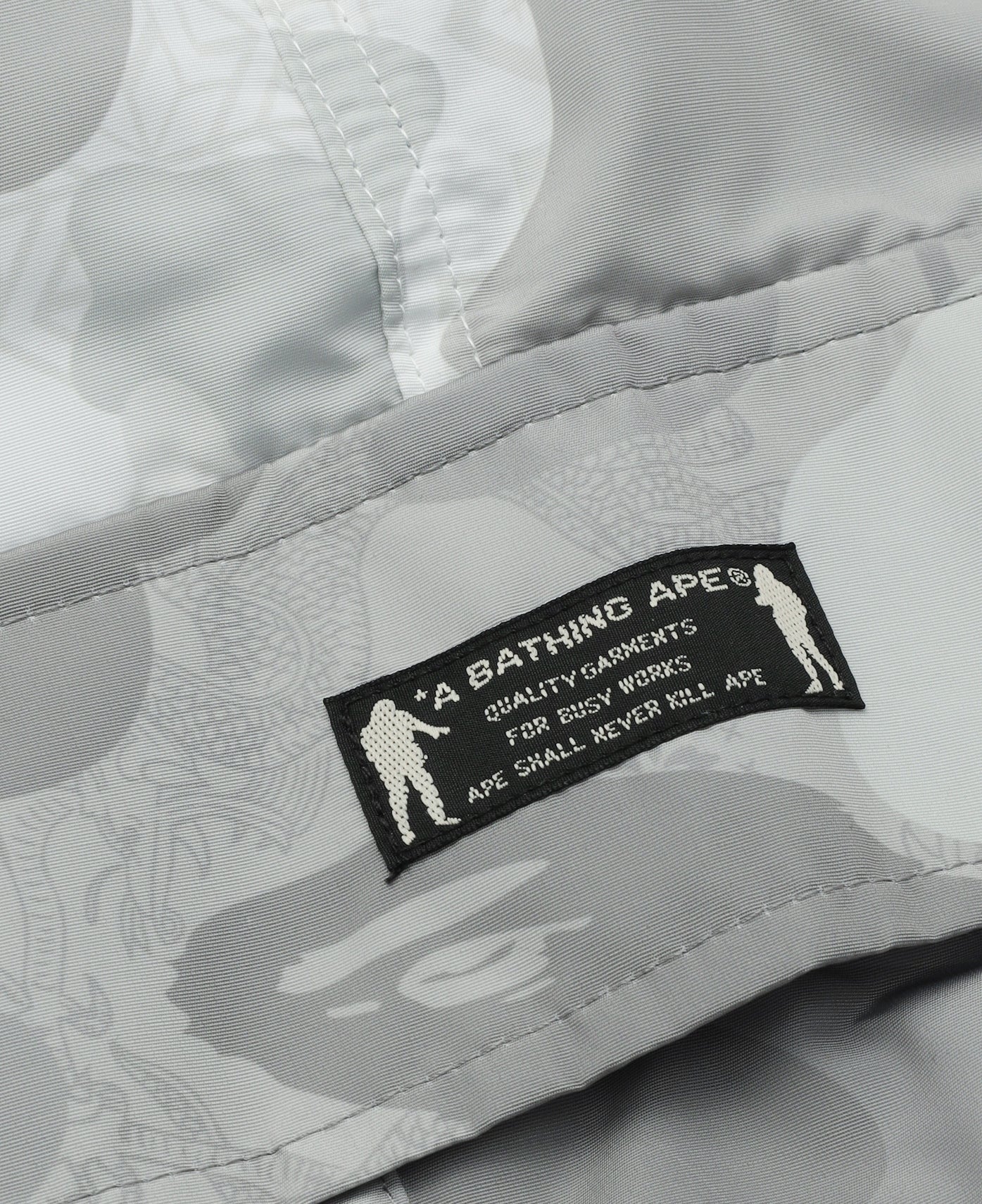Camo Detachable Relaxed Fit Cargo Pants (Grey)