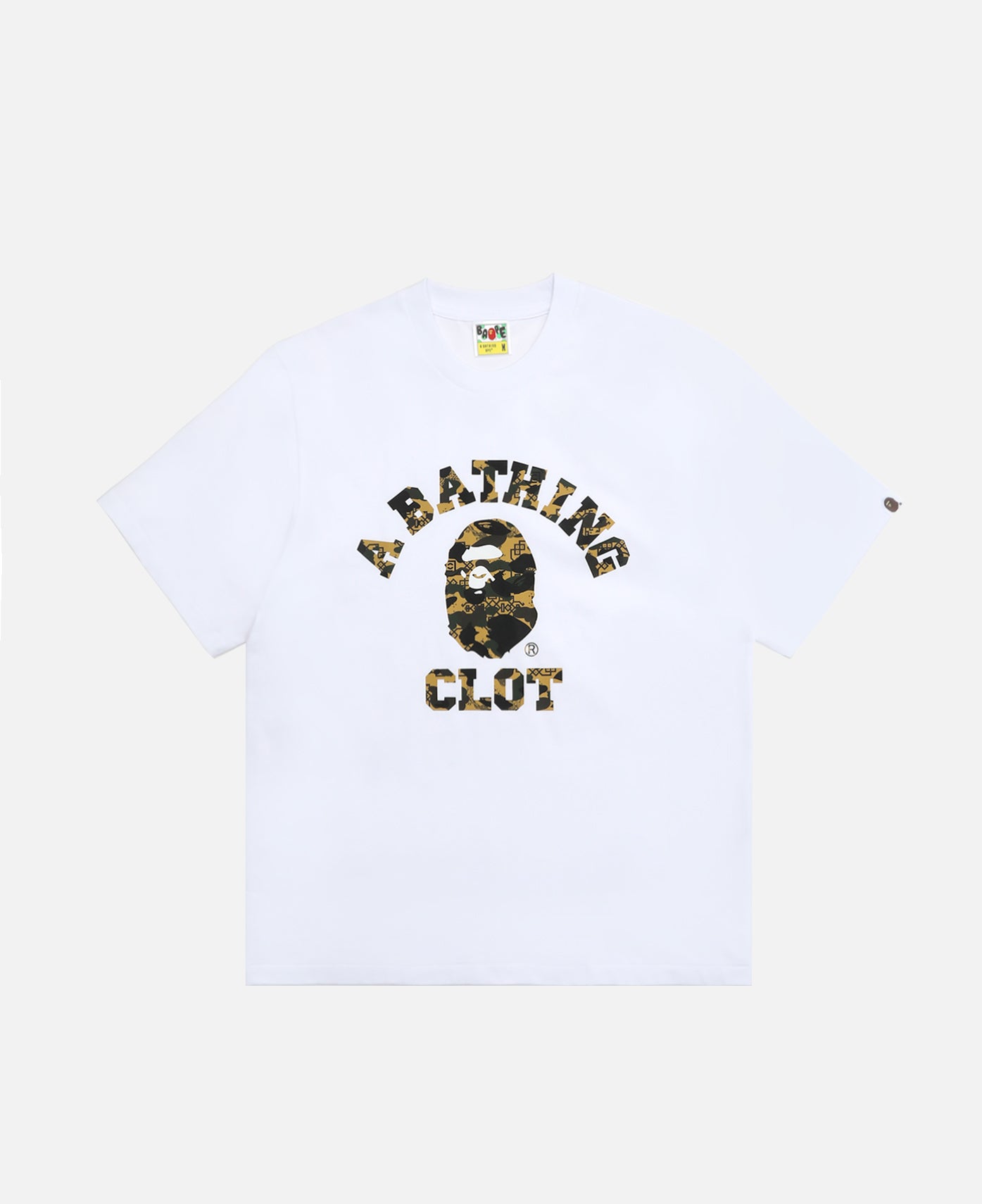 College Relaxed Fit  T-Shirt (White)