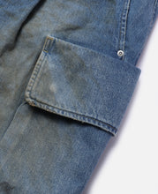 Vintage Dyed Selvedge Denim City Military Half Pants (Indigo)