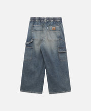 Vintage Dyed Selvedge Denim Worker Pants (Blue)