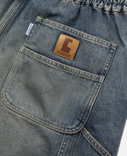 Vintage Dyed Selvedge Denim Worker Pants (Blue)