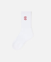 CLOT Jacquard Logo Socks (White)