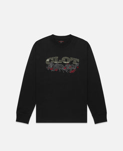 Dragon Horse Long Sleeves T-Shirt (Black)
