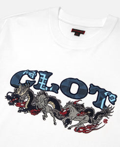 Dragon Horse Long Sleeves T-Shirt (White)