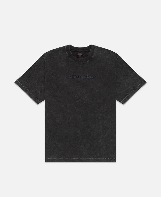 Path Never Taken Heavy Washed T-Shirt (Black)
