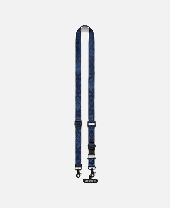Silk Print Phone Strap (Navy)