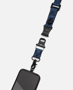 Silk Print Phone Strap (Navy)