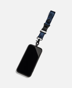 Silk Print Phone Strap (Navy)