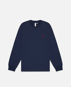 Small Logo L/S T-Shirt (Navy)
