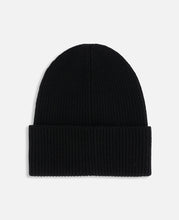 Coach Clot Patch Knit Beanie (Black)