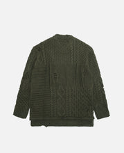 Patchwork Savage Sweater (Olive)