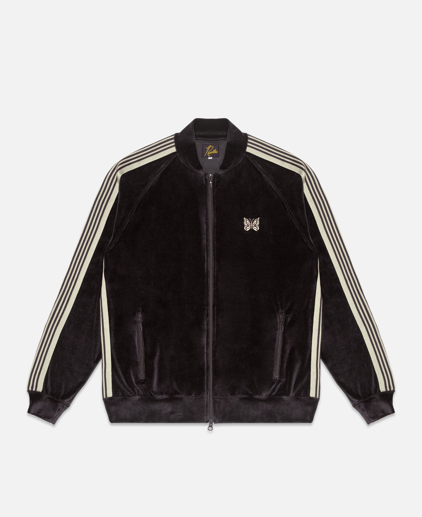 Rib Collar Track Jacket - C/Pe Velour (Charcoal)