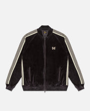 Rib Collar Track Jacket - C/Pe Velour (Charcoal)