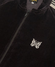 Rib Collar Track Jacket - C/Pe Velour (Charcoal)