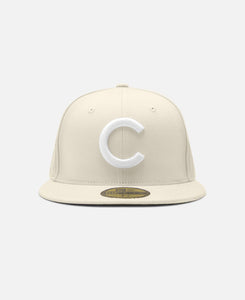 Coconut Chicago Cubs Cooperstown Light Cream 59Fifty Cap (Beige)