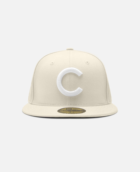 Coconut Chicago Cubs Cooperstown Light Cream 59Fifty Cap (Beige)