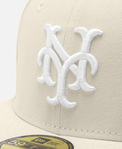 Coconut New York Giants Cooperstown Light Cream 59Fifty Cap (Beige)