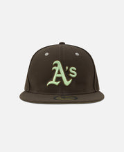 Easter Oakland Athletics Cooperstown Soft Green Undervisor Walnut 59Fifty Cap (Brown)