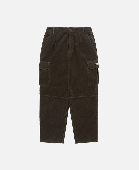 Corduroy Cargo Pants (Brown)