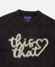 Heart Logo Knit Sweater (Navy)